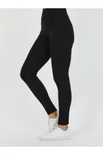 Kadın Siyah Yüksek Bel Toparlayıcı Tayt  MTLCKT-02