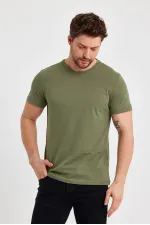 Erkek Çok Renkli T- Shirt Regular Fit Rahat Kesim Bisiklet Yaka Basic Tişört 