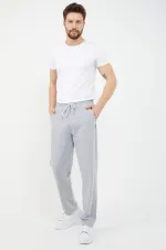 Pantalon de survêtement pour homme, coupe droite et décontractée