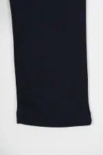 Ensemble de 2 pantalons de survêtement en coton épais noir et anthracite avec taille élastique et poches latérales pour garçons