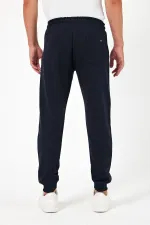 Pantalon de jogging épais noir anthracite pour homme (lot de 2), avec poches arrière, chevilles élastiquées, coupe classique, sans armature.