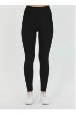 Kadın Siyah Yüksek Bel Toparlayıcı Tayt  MTLCKT-02