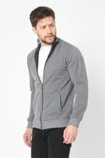 Gilet zippé à manches longues anthracite pour homme MTLCE8293-Anthracite
