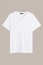 Erkek Pamuklu Kısa Kollu V Yaka T-shirt