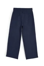 Indigo Wide Leg Elastic Waist Winter Kids Sweatpants