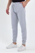 Erkek Antrasit Arka Cep Etiket Detaylı Paça Lastikli Regular Fit Eşofman Altı