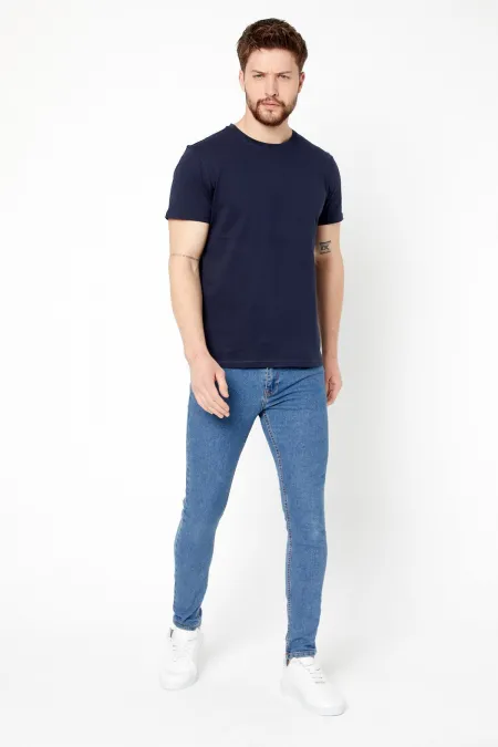 T-shirt multicolore pour homme, coupe classique, coupe décontractée, col rond, t-shirt basique 