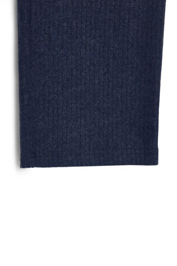 Indigo Wide Leg Elastic Waist Winter Kids Sweatpants