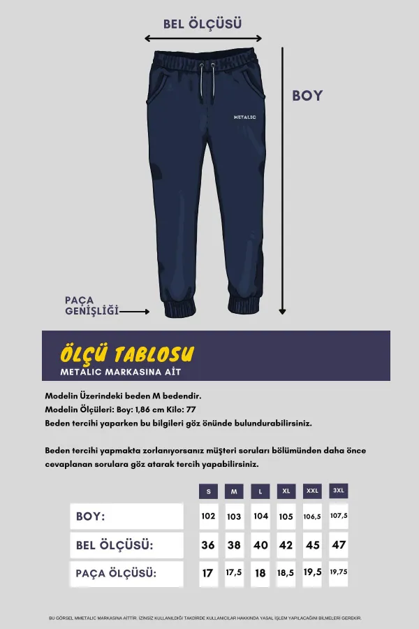 Erkek Siyah-Antrasit Standart Fit Normal Kesim Paça Ribanalı Cepli Rahat Jogger 2'li Eşofman Altı MTLCE101-2