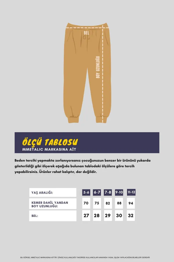 Pantalon de survêtement en coton épais noir pour garçon, 5-6-7-8-9-10-11-12 ans, avec taille et chevilles élastiques, MTLCC99-Noir