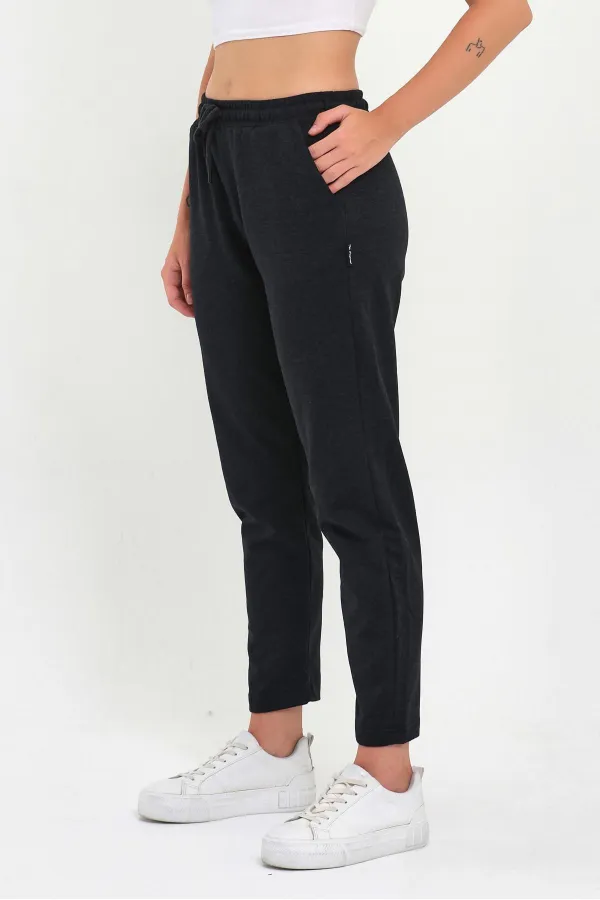 Lot de 2 bas de survêtement classiques à poches bleu marine pour femme