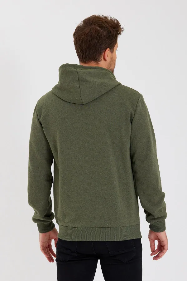 Gilet à capuche zippé noir métallisé pour homme avec poche kangourou et doublure en coton