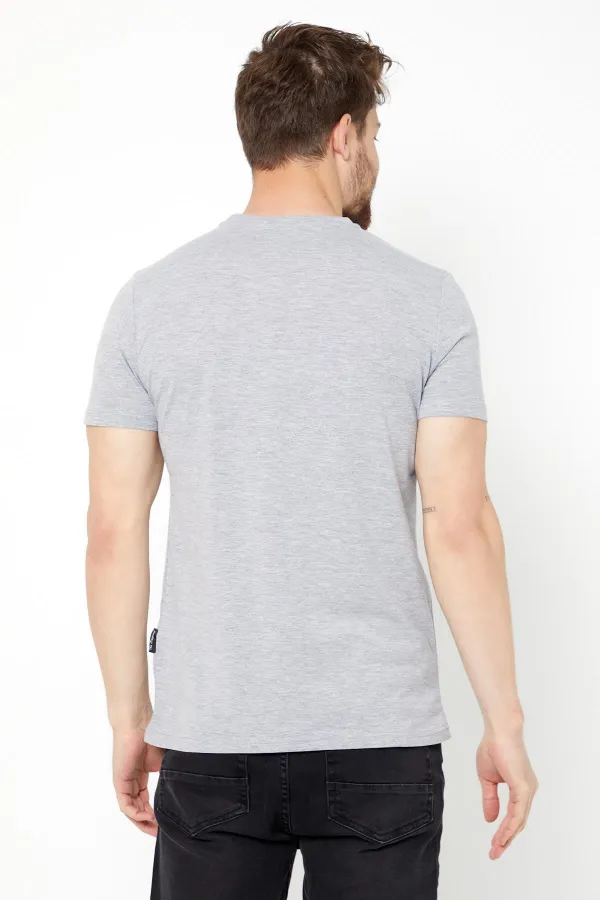 Erkek Çok Renkli T- Shirt Regular Fit Rahat Kesim Bisiklet Yaka Basic Tişört 