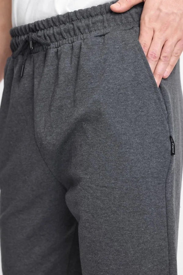 Erkek Siyah Şort - Yan Cepli Beli Lastikli Regular Fit Rahat Kesim