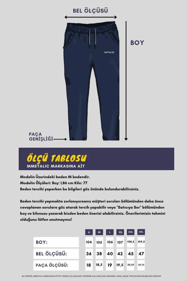 Men's Black and Navy Blue Sweatpants with Two Zipper Pockets, Embroidered Detail, Straight Leg, and Relaxed Fit.