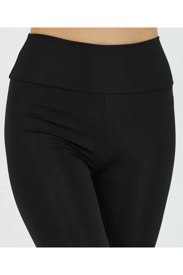 Kadın Siyah Yüksek Bel Toparlayıcı Tayt  MTLCKT-02