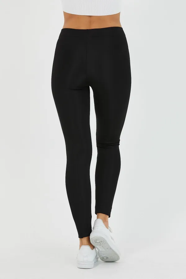 Leggings noirs taille haute pour femmes MTLCKT-03