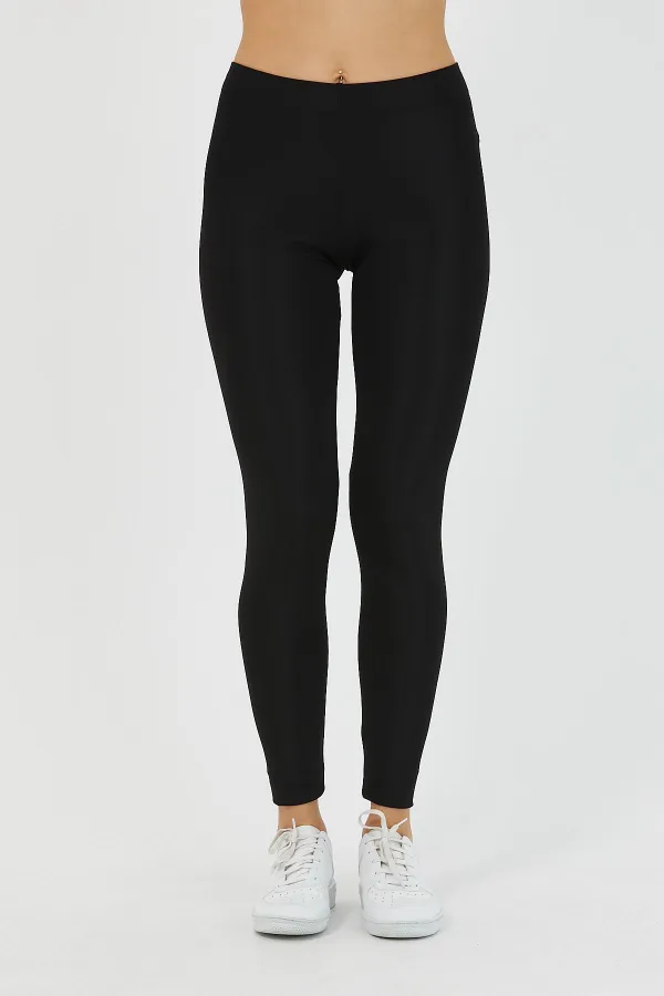 Leggings noirs taille haute pour femmes MTLCKT-03