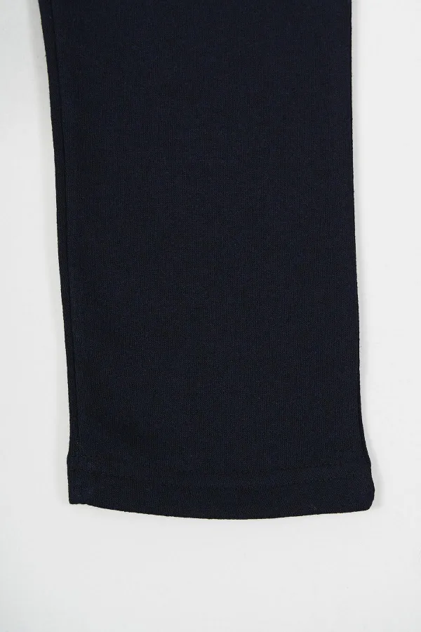 Ensemble de 2 pantalons de survêtement en coton épais noir et anthracite avec taille élastique et poches latérales pour garçons