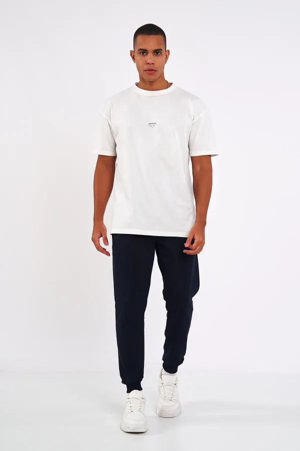 Sİyah-Lacivert-Antrasit Erkek Paçası Lastikli 3'lü Eşofman Altı