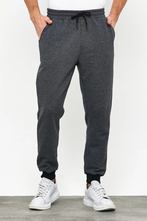 Erkek İçi Polarlı Slim Fit Paça Lastikli  Jogger Eşofman Altı MTLCO52