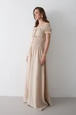 Robe froncée naturelle - 2002