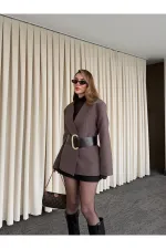 Belted Satin Jacket - 9691