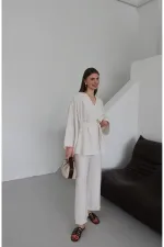 Natural Tie-Up Kimono Set Natural Tie-Up Kimono Set