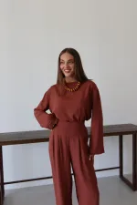 Ensemble chemisier et pantalon Tile Marisol