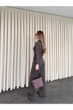 Brown Lace Two-Piece Knit Set - 2602 Brown Lace Two-Piece Knit Set - 2602