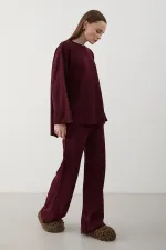 Burgundy Thessaloniki Knit Sweater Set - 4587 Burgundy Thessaloniki Knit Sweater Set - 4587