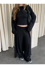 Ensemble trois pièces noir - 30121