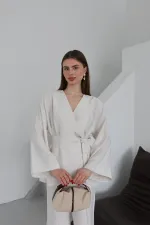 Natural Tie-Up Kimono Set Natural Tie-Up Kimono Set