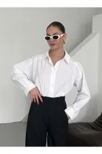 Beyaz Poplin Gömlek - 4943