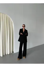 Black Demande Jacket and Trousers Suit - 2025130