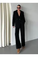 Black Demande Jacket and Trousers Suit - 2025130