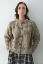 Gilet en vison à 5 boutons - 251061