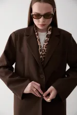 Brown Blazer Jacket - 7619 Brown Blazer Jacket - 7619