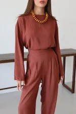 Ensemble chemisier et pantalon Tile Marisol