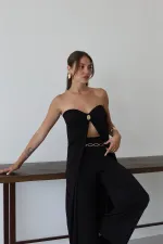 Ensemble cape et pantalon Black Bianca