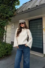 Pull oversize côtelé Stone - 26808