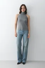 Débardeur gris à col roulé - 251004