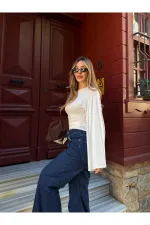 Ekru İspanyol Kol Bluz - 261021