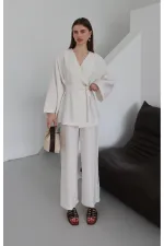 Natural Tie-Up Kimono Set Natural Tie-Up Kimono Set