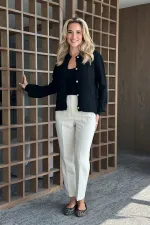 Ensemble deux pièces cardigan et gilet de sport noir - 231042