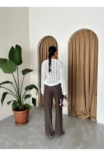 Off-white Spiderweb Knit Blouse