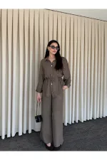 Koyu Kahve Gömlek Pantolon Takım - 51311