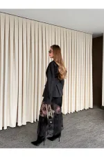 Veste noire à nouer - 512319