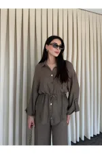 Koyu Kahve Gömlek Pantolon Takım - 51311