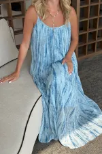 Robe bleue dégradée - 251087